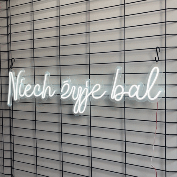 Napis LED Niech Żyje Bal