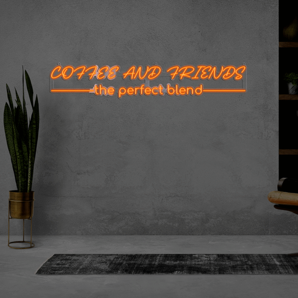 Napis LED Coffee And Friends