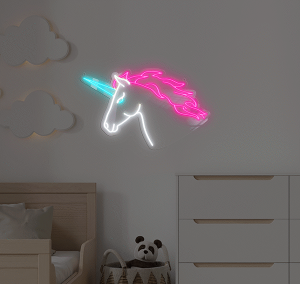 Neon LED Jednorożec
