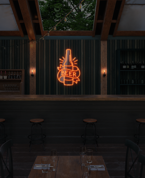 Beer neon sign