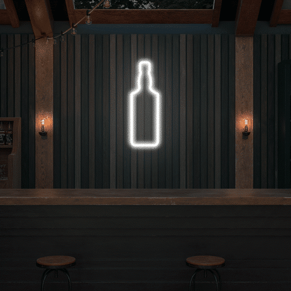 Neon LED Butelka Whisky
