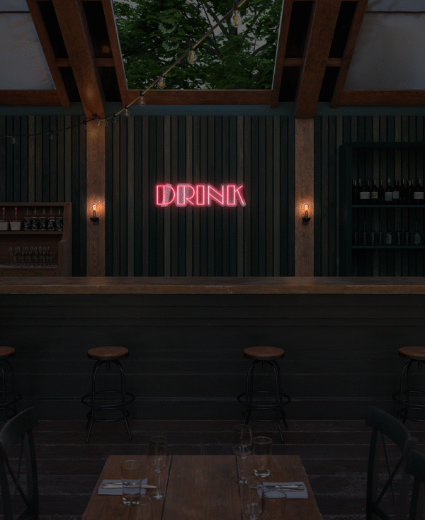 Drink LED neon sign