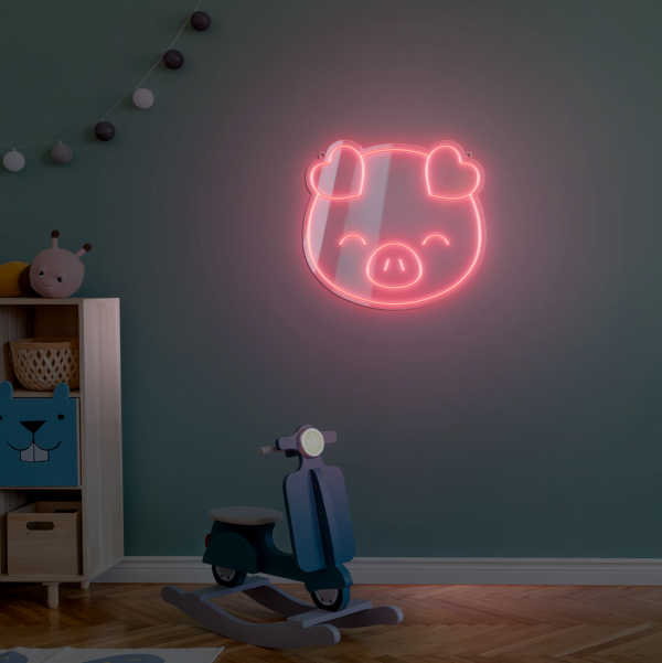 Piggy LED neon sign