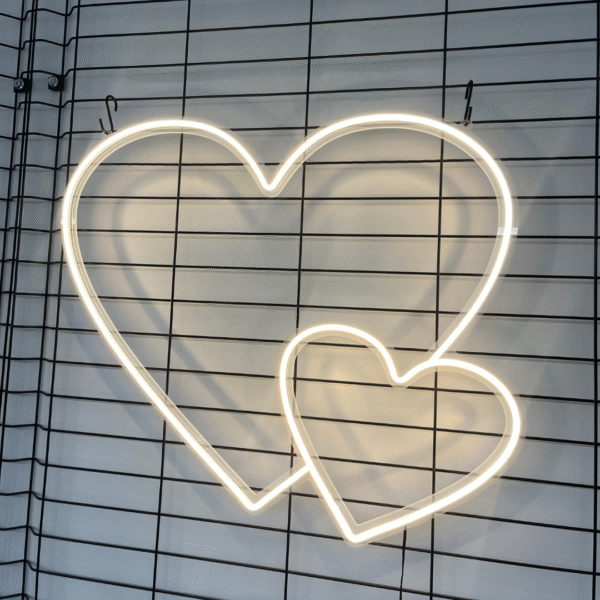Hearts LED neon sign