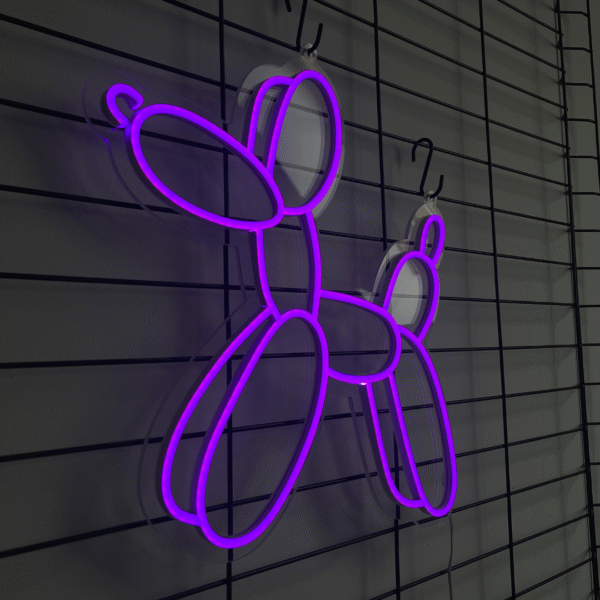 Neon LED Balonowy Pies