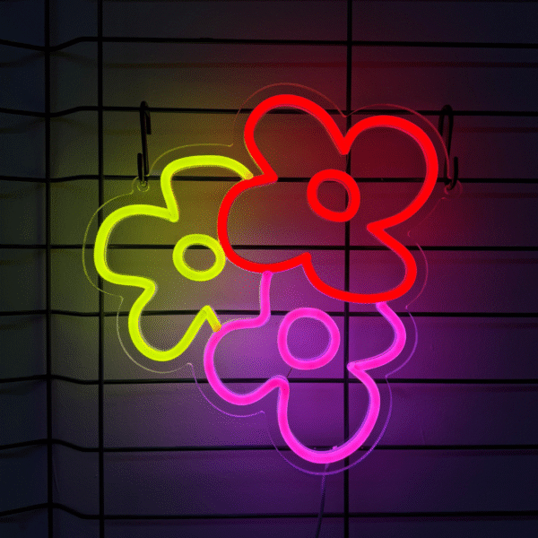 Neon LED Kwiatki