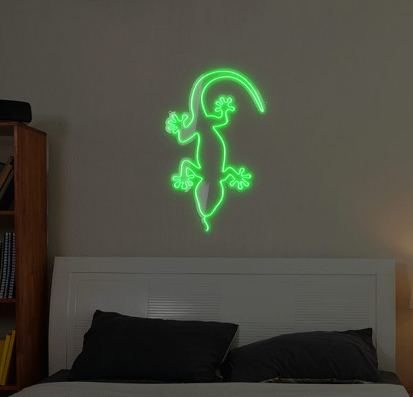 Neon LED Jaszczurka
