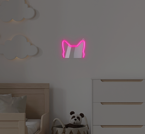 Neon LED Kocie Uszy