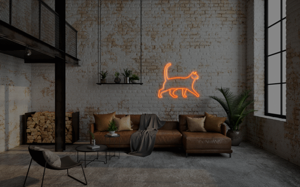 Cat LED neon sign