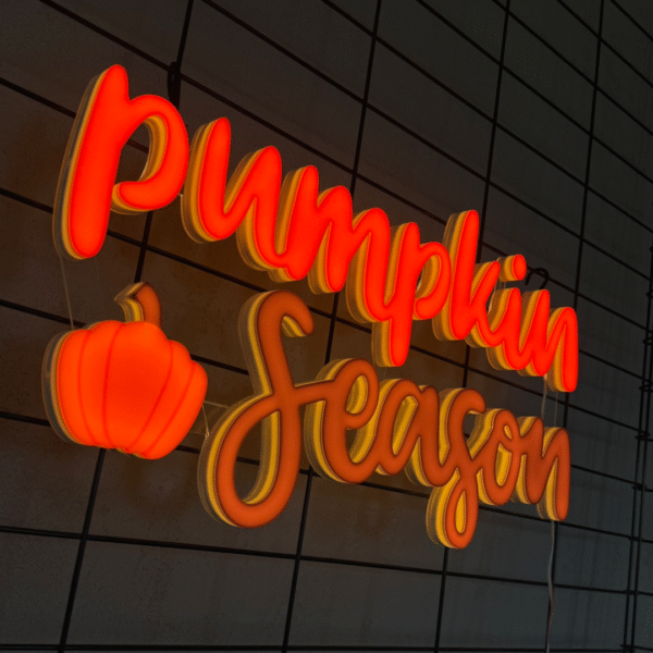 Napis LED Pumpkin Season