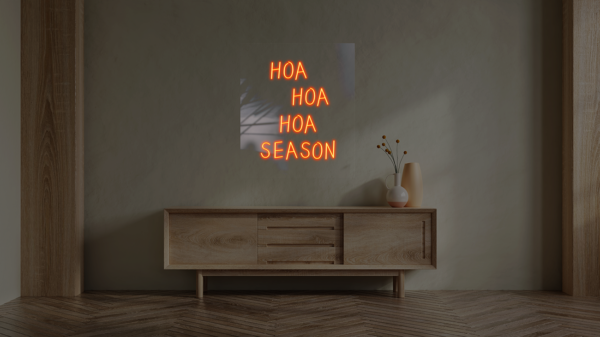 Napis LED HOA HOA HOA SEASON