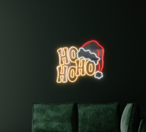 Napis LED HO HO HO