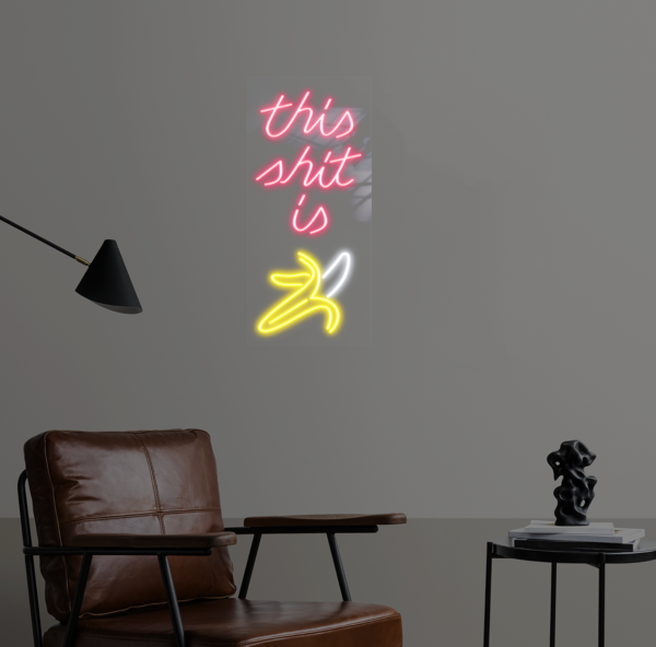 Napis LED This S*it Is Bananas