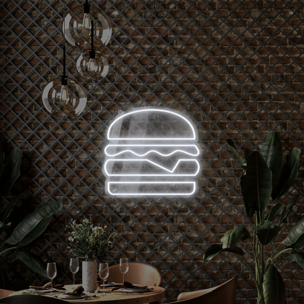 Neon LED Burger