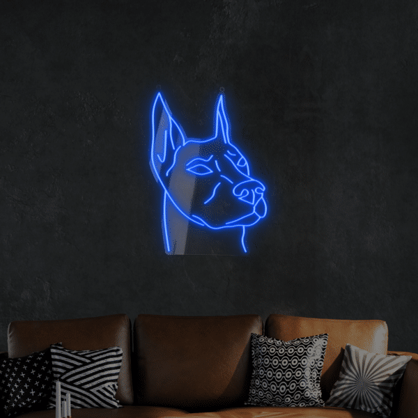 Neon LED Doberman