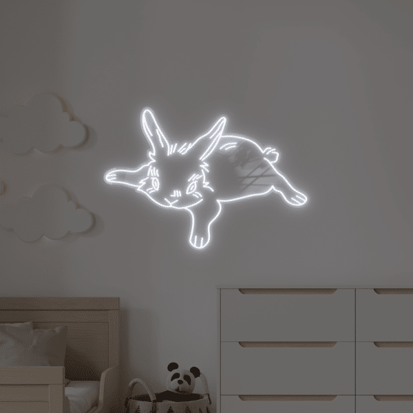 Neon LED Królik