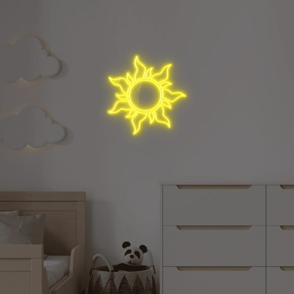 Neon LED Słońce V2
