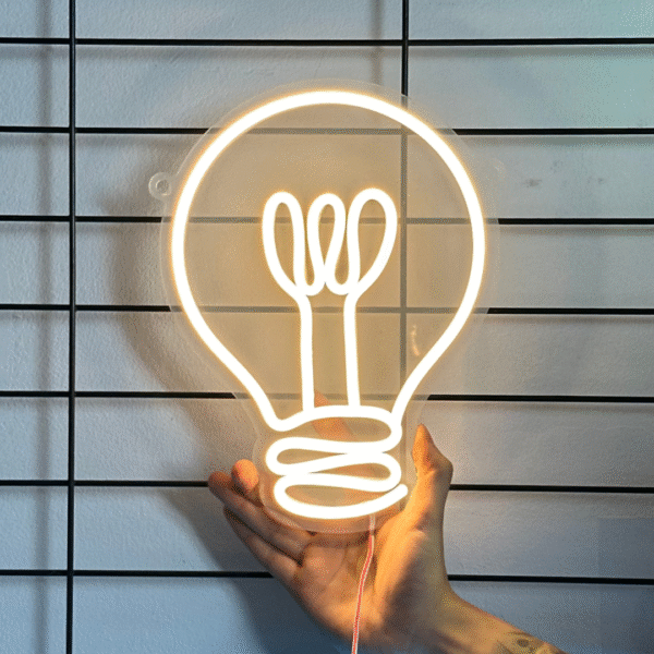 Light Bulb v2 LED neon sign
