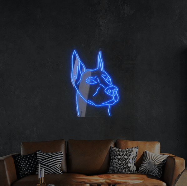 Neon LED Doberman
