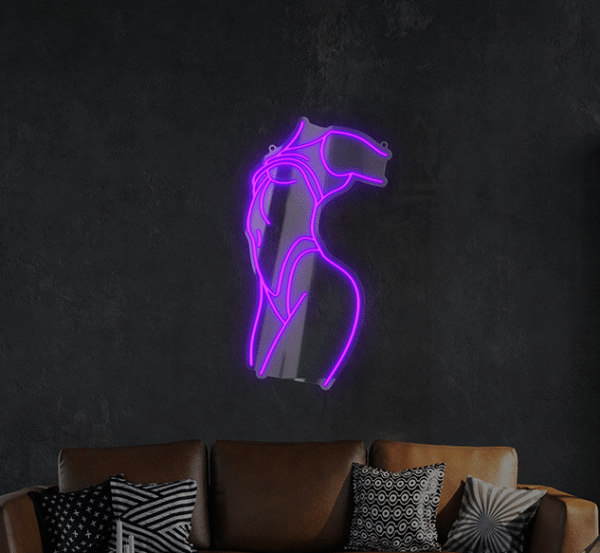 Neon LED Ciało Kobiety V1