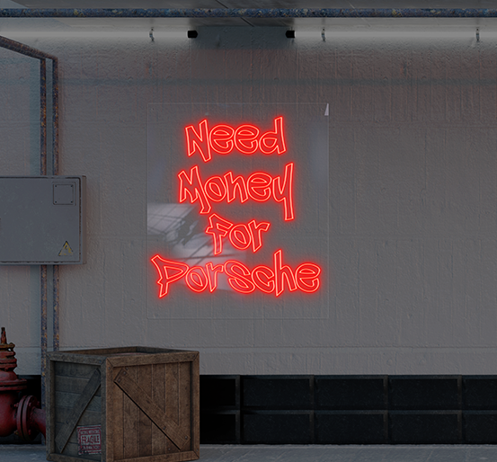 Need Money For Porsche LED lettering