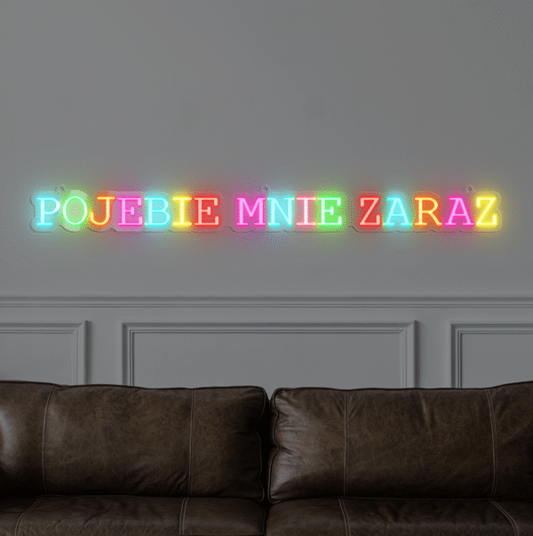 Napis LED PO***IE MNIE ZARAZ