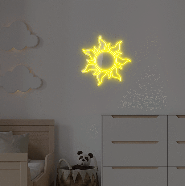 Neon LED Słońce V2