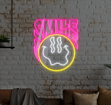 Napis LED Smile