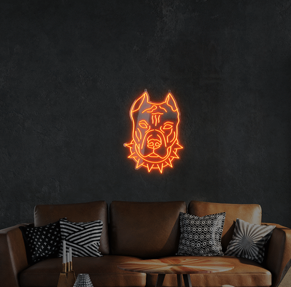 Neon LED Pitbull