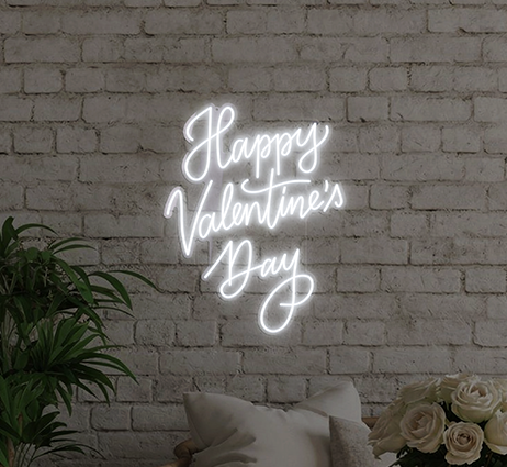 Napis LED Happy Valentine's Day