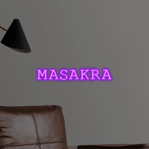 Napis LED MASAKRA