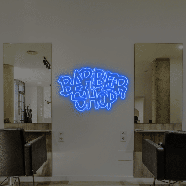 Napis LED Barber Shop V1