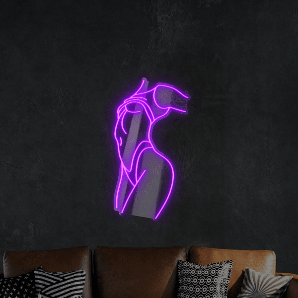 Neon LED Ciało Kobiety V1