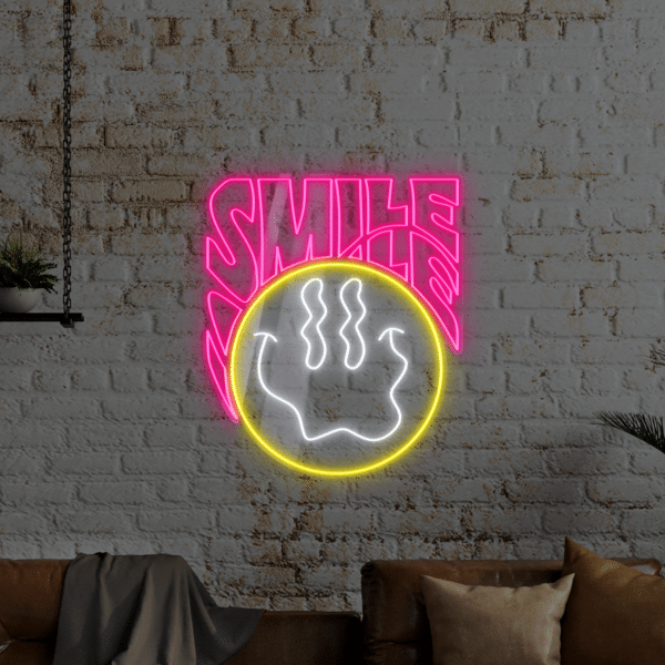 Napis LED Smile
