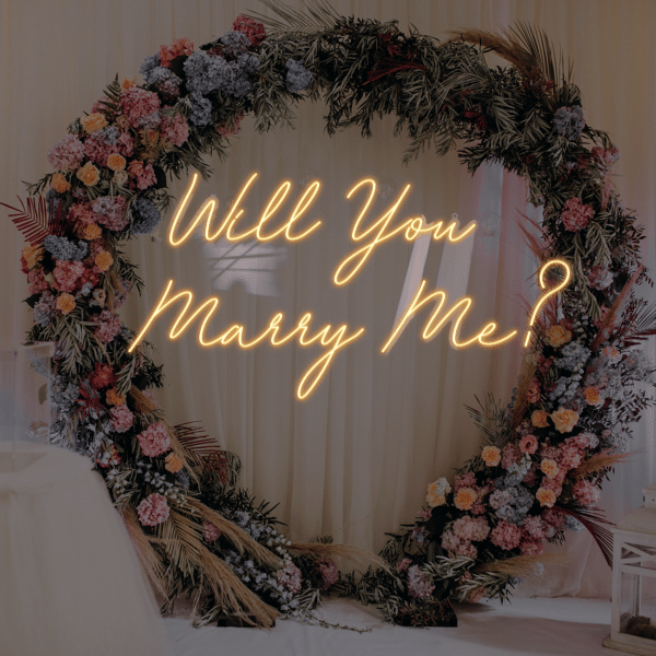 Napis LED Will You Marry Me?