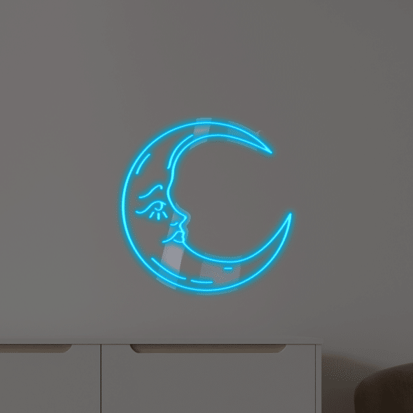 Neon LED Księżyc v2