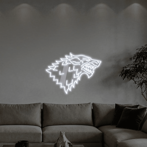 Neon LED Gra o Tron Herb Stark