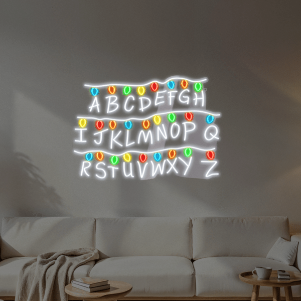 Neon LED Stranger Things Alfabet