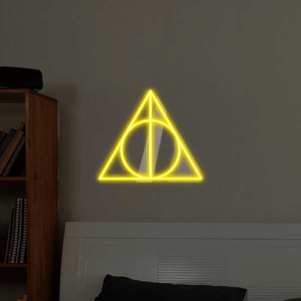 Neon LED Harry Potter Insygnia Śmierci