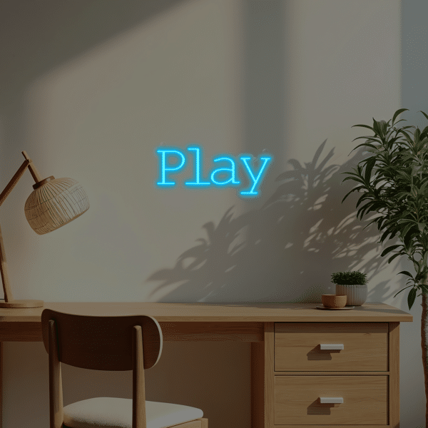 Napis LED Play