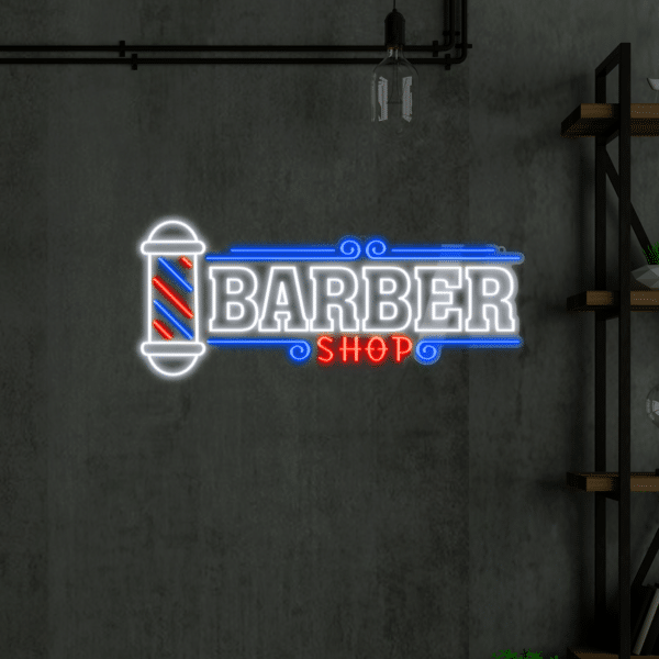 Napis LED Barber Shop V2