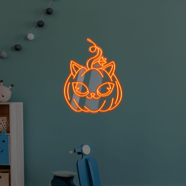 Neon LED KocioDynia Meow-O'Lantern