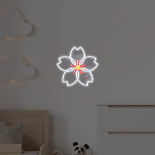 Neon LED Kwiat Wiśni