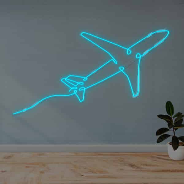 Neon LED Samolot