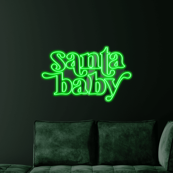 Napis LED Santa Baby