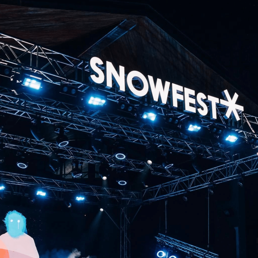 Logo — litery 3D, Snowfest