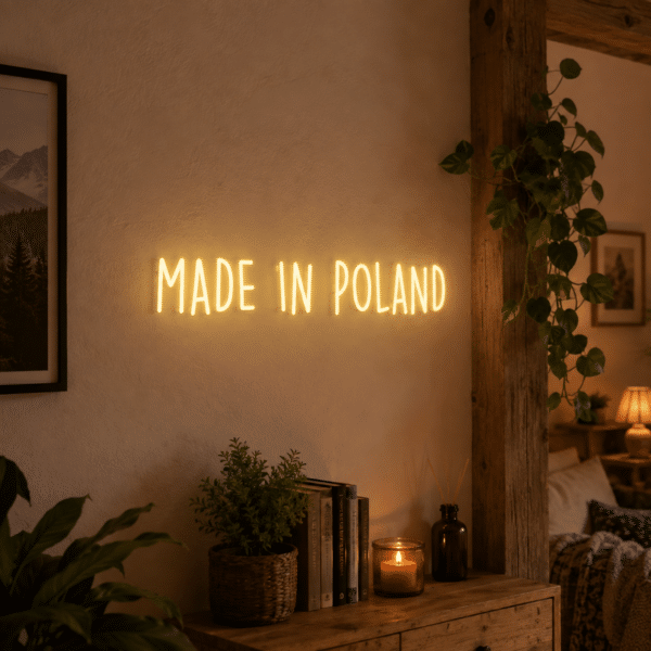 Napis LED Made In Poland