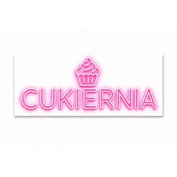 Neon zewnętrzny LED Cukiernia