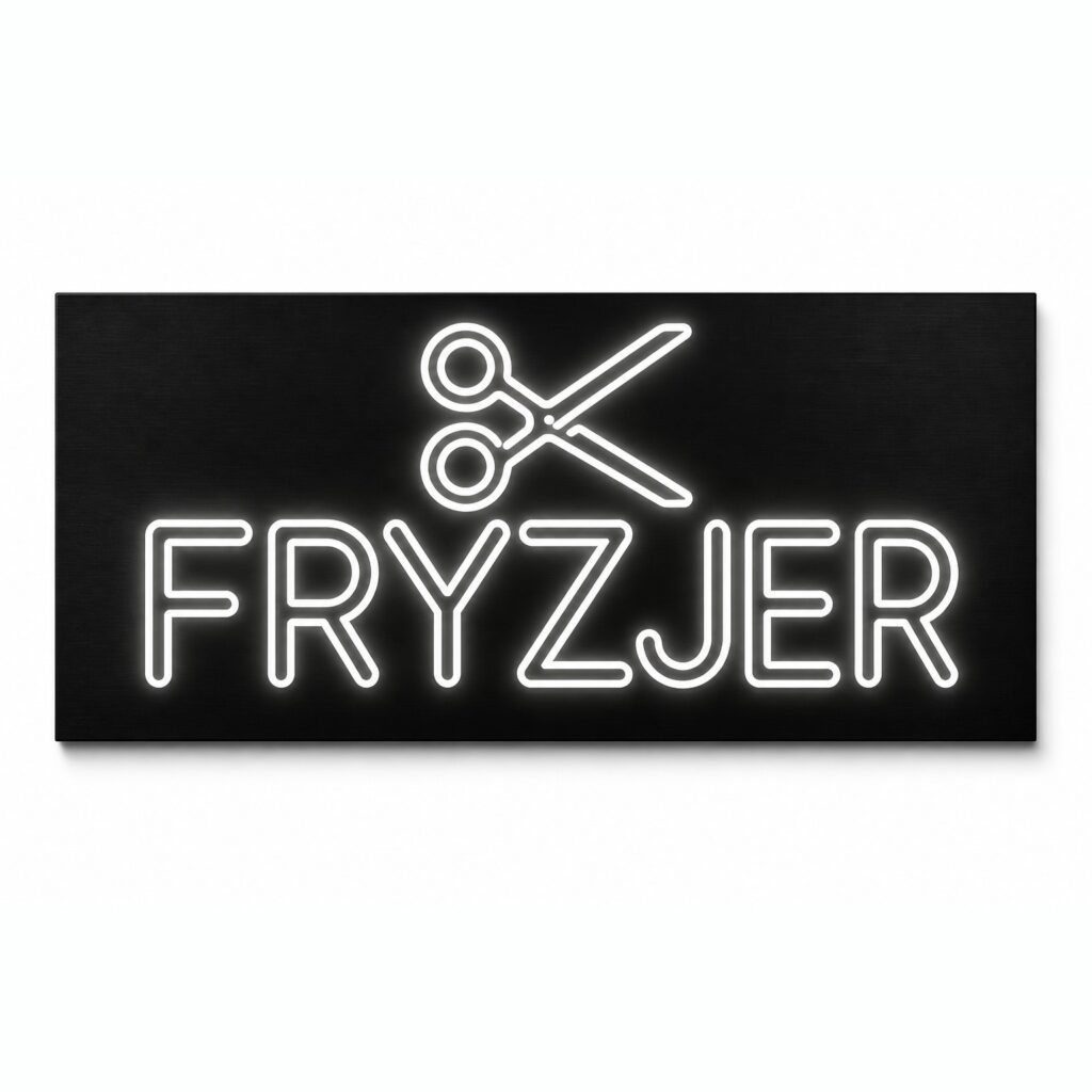 Neon zewnętrzny LED Fryzjer