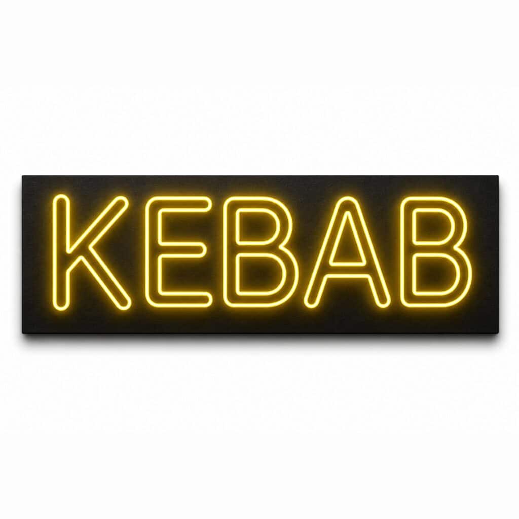 Neon zewnętrzny LED Kebab